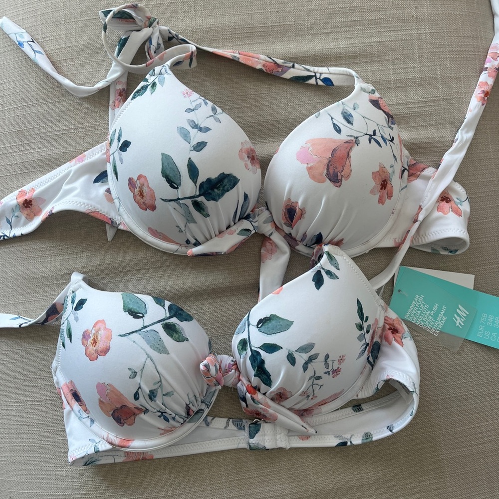 Two H&M Pushup Swim Tops